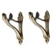 Ferio Heavy Zinc Curtain Brackets Set Curtain Rod Holders Knob for Door and Window Brass Antique Parda Holder Stand Fitting Accessories Home Decor Set of 1 (Pack of 2 Pic)