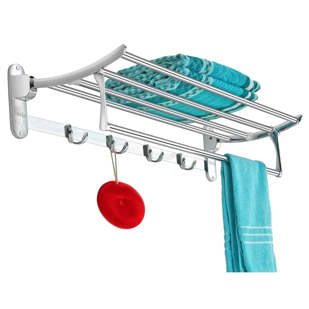 18 inch stainless steel folding towel rack for bathroom