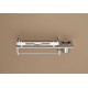 Ferio New Look Stainless Steel Hight Grade 3 in 1 Multipurpose Bathroom Shelf/Rack/Towel Hanger/Tumbler Holder/Bathroom Accessories (15 x 5 Inches) - Pack of 1