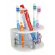 Ferio High Grade Acrylic Tooth Brush Holder/Stand/Tumbler for Bathroom Accessories for Home (7-inch; White)-BA-TH-1008-1