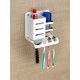 Ferio High Grade Acrylic Multipurpose Tooth Brush Holder/Stand/Tumbler for Bathroom Accessories for Home (White)-BA-TH-1009-1