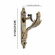 Ferio Brass Antique Alloy Zinc Curtain Brackets Set And Curtain Rod Holder for Doors and Windows Accessories 1 Inch Rods Set of 1 (2 Pcs):Home Improvement :Holders/Supports: