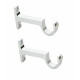 Arena Best Range Collection Chrome Finish Aluminium Curtain Bracket Support Door and Window Fitting Hardware( Pack of 2 Pcs)