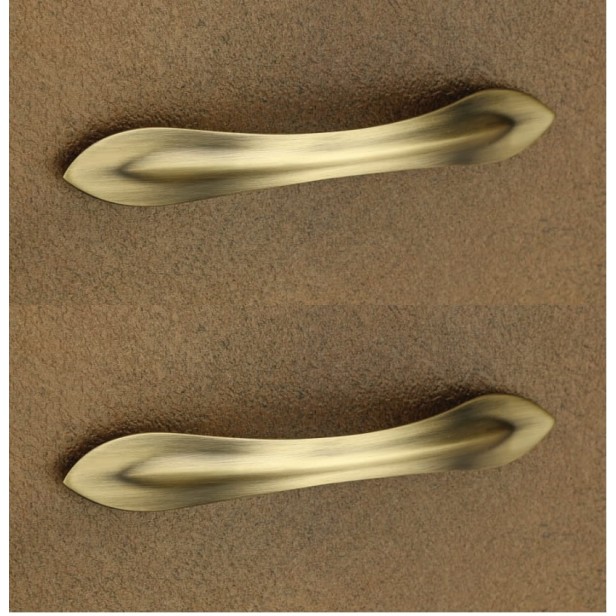 Ferio 96MM (4 Inch ) Brass Antique Finish And Zinc Alloy Cabinet Handle/ Door Handle/Drawer Door Handle /Main Door Handle Door Pull Push Handle Set of 2 Pieces