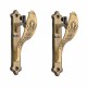 Ferio Alloy Zinc Antique Brass  Door and Window Curtain Brackets/Holders/Support 1 Inch Road ,Pack of 2 Pcs (1 Pair)
