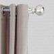 Ferio Stainless Steel Matte And Mirror Finish Curtain Finials For Door And Window Curtain Finials For 1 Inch Rod 1 Set (Pack Of 2 Pcs)