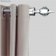 Arena Chrome Finish Aluminium And Diamond Curtain Finials | Door and Window Fitting Home | Improvement: 2 Pcs (1 Pair) Without Curtain Brackets And Holder