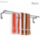 Ferio High Grade Aluminum Towel Rod/Towel Rack for Bathroom/Towel Bar/Hanger/Stand/Bathroom Accessories (24 Inch - Chrome Finish)