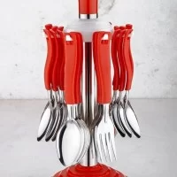 24 Pcs Stainless Steel Regular Cutlery Set For Kitchen