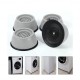 Ferio Washer Dryer Anti Vibration Pads with Suction Cup Feet, Fridge Washing Machine Leveling Feet Anti Walk Pads Shock Absorber Furniture Lifting Base(4 Piece).