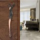 Ferio 12.5 inch 320mm Copper Matte Finish Deer Carved Main Door Handle| Home Décor | Door Décor| Brass Door Handle Kitchen and All Types Wooden Furniture Doors/Drawer Handle for Home/Hotel/Office Drawer Handle Window Handle Pack Of 1