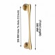 Ferio 256 MM 12 Inch Polo Zinc Alloy Door Handle for Main Door Handle | Glass Door Handle | Door Pull-Push Handle for House, Hotel Office Door & Home Décor Brass Antique Finish (Pack of 1)