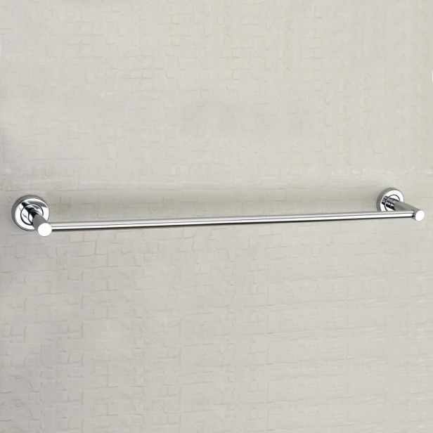 Ferio Stainless Steel Heavy Towel Rod| Towel Rack for Bathroom | Towel Bar | Hanger| Stand| Bathroom Towel Rod Holder Accessories Wall Mounted Hand Towel Rail For Kitchen 24 Inch Chrome Finish (Pack Of 1)