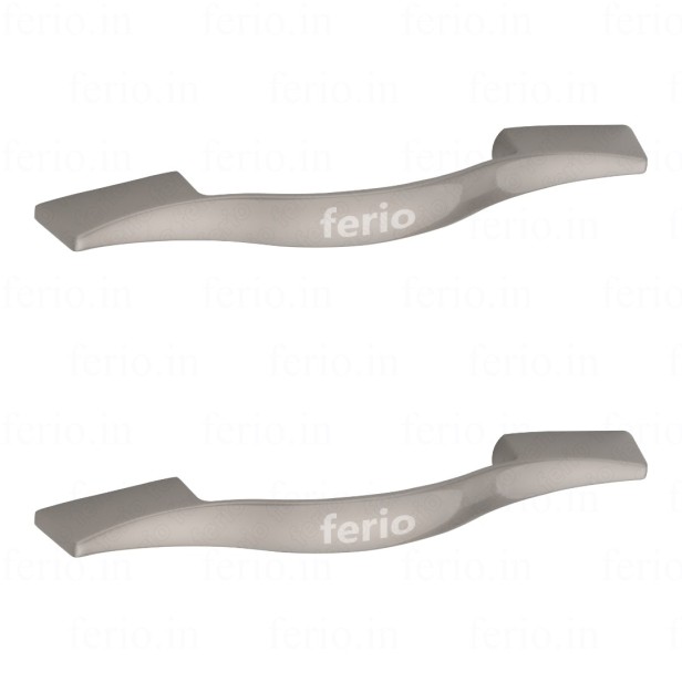 Ferio 4 Inch 96 MM Satin Finish Zinc Alloy Material Cabinet for Door Handle Cabinet Handle Drawer Handle Window Handle for Home/Hotel/Office (Set Of 2 Pcs)