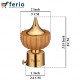 Ferio Aluminium Parda Holder | For Window and Door Curtain Finials without holder Set for Home Decor | Curtain Accessories | Curtain Rod Holder and Curtain Brackets Pack of 2 (Gold)