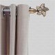 Ferio Curtain Finials Zinc and Diamond for Door and Window Fitting 1 inch Rod pocket Size Only Finials Set for Home Décor Brass Antique Finish (Pack OF 2)
