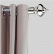 Ferio Stainless Steel Crtain Finials For Brackets Parda Holder with Support 1 Inch Rod Door and Window Curtain Holders and Rod Support Fittings For Home Chrome Finish (Pack Of 2)