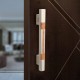 Ferio 200 MM 8 Inch Heavy Aluminum Door Handles for Main Door | Glass Door Handle | Door Pull-Push Handle for All Door of Home Office Hotels Glass Door Handle Door & Home Décor Satin Finish (Pack Of 1)
