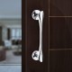Ferio 192 MM 8 Inch Zinc Alloy Polo Door Handles for Main Door Handle | Glass Door Handle | Cabinet Door Pull-Push Handle for All Door House Hotel Office Door & Home Décor Gold Finish (Pack of 1)