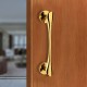 Ferio 192 MM 8 Inch Polo Door Handles for Main Door Handle | Glass Door Handle | Door Pull-Push Handle for All  Door House Hotel Office Door & Home Décor (Pack of 1 Gold Finish)