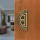 Ferio 4 Inch (96 MM) Door Handle for Main Door Handle | Glass Door Handle | Door Pull-Push Handles for All Doors of House Office Hotels Door & Home Décor Brass Antique Finish (Pack of 2)