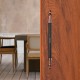 Ferio 12 Inch (300 MM) Main Door Handle for Big Door For Home and Office /Push Pull Heavy Duty Handle/Long Handles for Door/Modern Style Handle for Big Door (Black Rose Gold-Pack of 1)