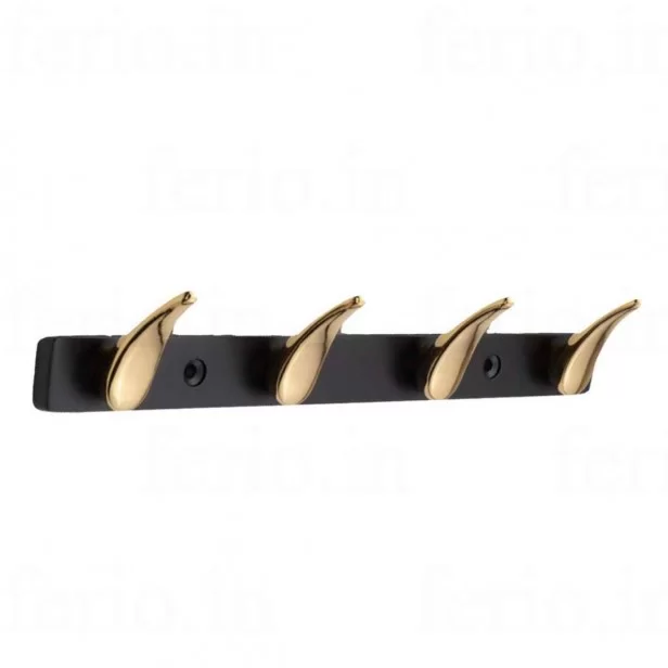 Gold And Black Finish Pin Wall Mounted Cloth Hanger