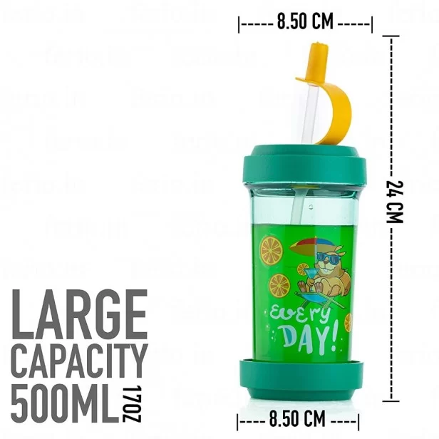 1pc 450ml Reusable And Durable Simple Modern Kids Water Bottle