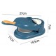 Ferio 2 in 1 Dumpling Maker Momos Maker Machine, Dumpling Skin Press Mould for Gujiya Ghughra Momos Making,Mould Machine, Kitchen Dumpling Interchangeable Fineness Full Blue And White Color  (Pack of 1 )