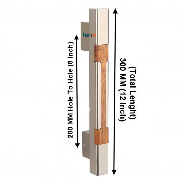 Ferio 8 Inch (200 MM) Stainless Steel Heavy Duty Door Handles For Main Doo  Handle, Glass Door Handle