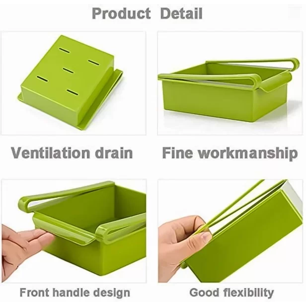 Buy Plastic Multipurpose Fridge Sliding Drawer Storage