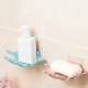 Ferio Plastic Hand Design Soap Dish With Out Wall Drilling  Bathroom Accessories - Multicolor -Pack Of 2
