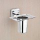 Ferio Stainless Steel Toothbrush Holder Tumbler Holder Toothbrush Stand Tumbler Stand Bathroom Accessories (Chrome Finish) Pack Of -1