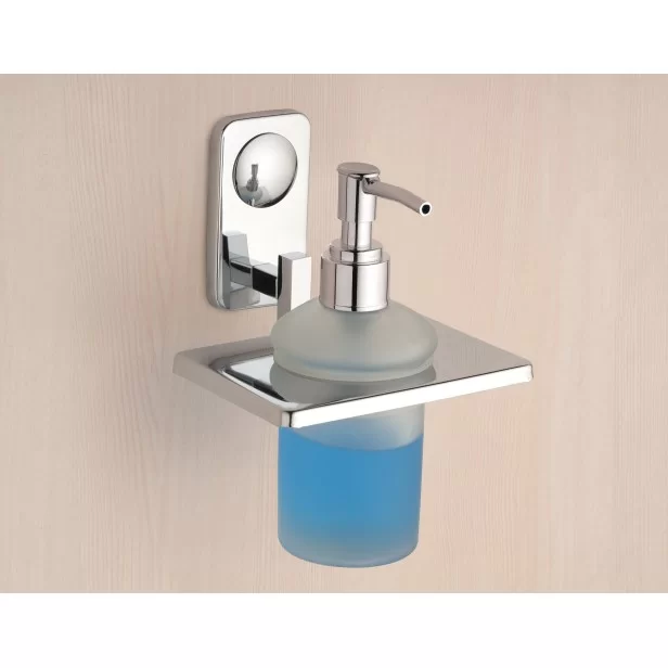 Ferio Stainless Steel Stand Glass Bottle Liquid Soap, Shampoo, Hand wash  Dispenser 300 ml Liquid, Gel, Conditioner, Soap, Sanitizer Stand, Shampoo