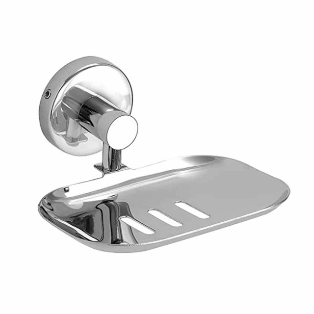 Ferio Stainless Steel Single Soap Holder for Bathroom / Soap Stand for Bathroom / Soap Case / Soap Dish Wall Mounted Wash Basin ( Pack Of  1 )