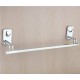 FERIO 24 Inch Stainless Steel Towel Rod Bar Holder Hanger Bathroom Accessories for Home Chrome Finish - ( Pack of 1)