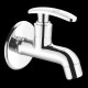 Ferio Brass Bib Cock Cello Model Bib Tap For Bathrooms, Washing Areas, Gardens, Wash Basin Tap Disc Quarter Turn Home Fitting Faucet Chrome Plated Pack Of 1 Pics ( Fully Brass )