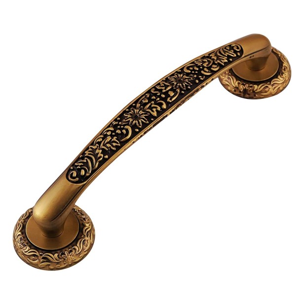 Ferio 200 MM (8 Inch ) Zinc Antique Finish Main Door Handle / Glass Door Pull Handle / Cabinet Handle for Kitchen and All Types Wooden Furniture Doors/Drawer Handle for Home/Hotel/Office