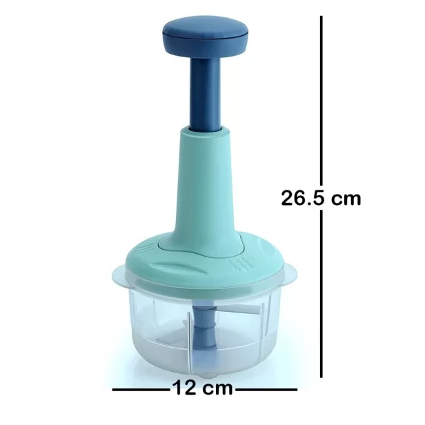 Compact 550ml Mini Vegetable Chopper with 3 Blades