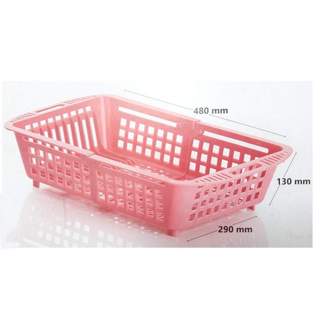 Ferio Plastic Multipurpose 3 in 1 Adjustable Kitchen Sink Dish, Vegetable and Fruits Wash Drainer Drying Rack, Storage Organizer Basket Tray - Multicolor (Adj - Basket)