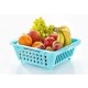 Ferio Plastic Multipurpose 3 in 1 Adjustable Kitchen Sink Dish, Vegetable and Fruits Wash Drainer Drying Rack, Storage Organizer Basket Tray - Multicolor (Adj - Basket)
