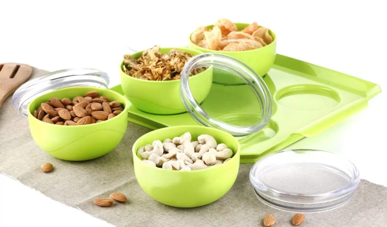 Buy 450 ML Bowl Set Airtight Container With Tray