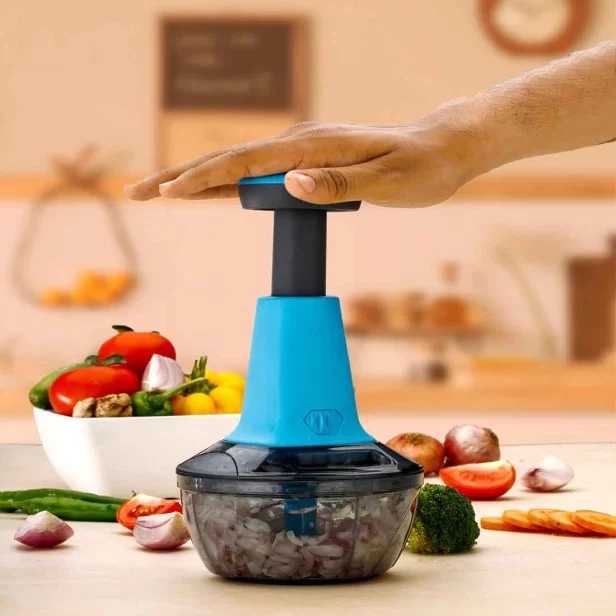 Multicolor ABS Plastic Vegetable Push Chopper (1100 Ml), For Home Usage