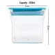 Ferio 600 ML Air Tight Kitchen Storage Container For Rice | Dal | Atta, BPA-Free, Flour | Cereals | Snacks | Stackable | Modular, Round-(Pack Of 6,Blue)