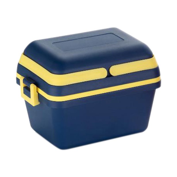 Ferio Products Plastic Dieting Airtight Lunch Box Set | 3 Compartment Tiffin with Handle & Push Lock | Plastic Tiffin Box for Travelling, School Kids & Office Exclusive (Blue)