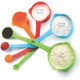Ferio Measuring Spoons, 8 Piece Plastic Measuring Cup and Spoon Set, Measuring Cups Stackable for Measuring Dry and Liquid Ingredients for Baking and Cooking