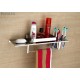 Ferio Stainless Steel 4 In 1 Multipurpose Bathroom Shelf/Rack/Towel Hanger/Tumbler Holder/Soap Dish/Bathroom Accessories (18 X 5 Inches) - Pack Of 1