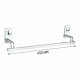 FERIO 18 Inch Stainless Steel Towel Rod Towel Bar, Napkin Holder And Hanger For Bathroom Accessories for Home Chrome Finish 1.5 Feet - ( Pack of 1)