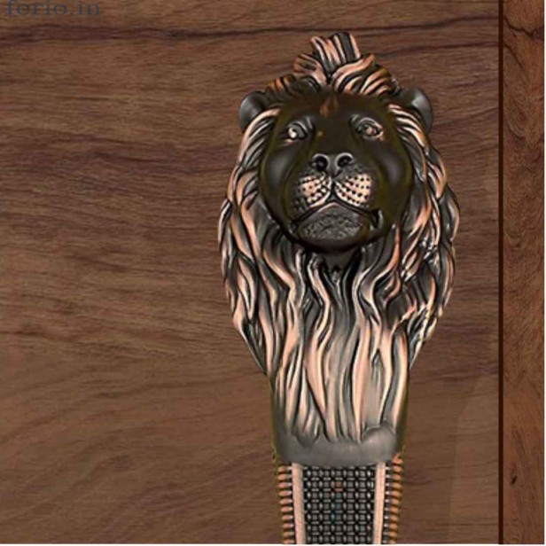 Ferio 10 Inch 250 MM Aluminum Lion Shape Heavy Duty Main Door Handle | Glass Door Handle | Glass and Wooden Door | Door Pull Push Handle For Door Handle Drawer Handle Window Handle For Home Decor (Pack Of 1)