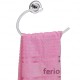 Ferio C- Shaped Napkin Ring for Wash Basin Stainless Steel Napkin Holder and Ring, Towel Hanger and Hodler for Bathroom Accessories and Washbasin (Chrome, Pack of 1)